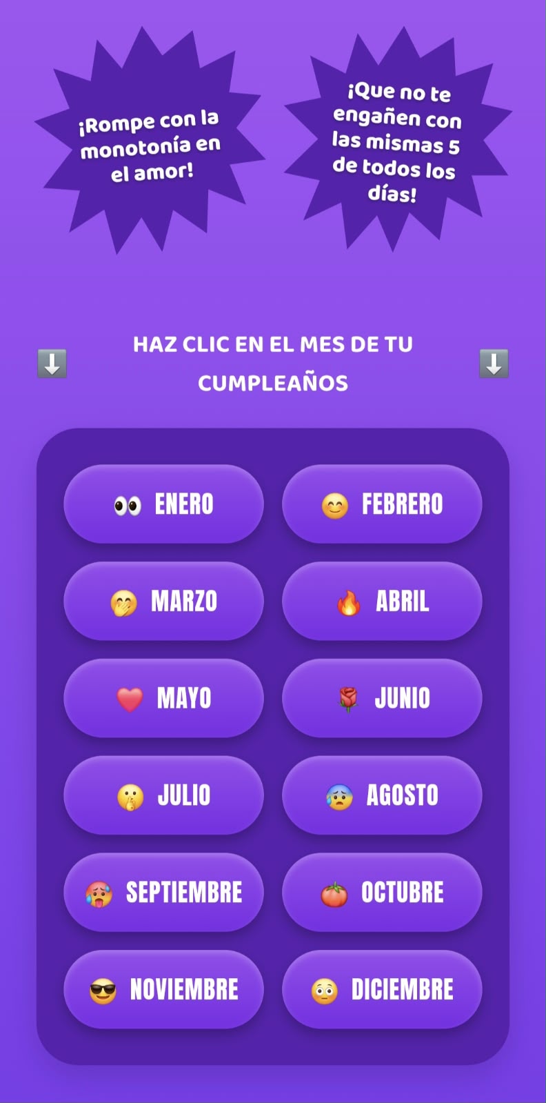 Selección del mes